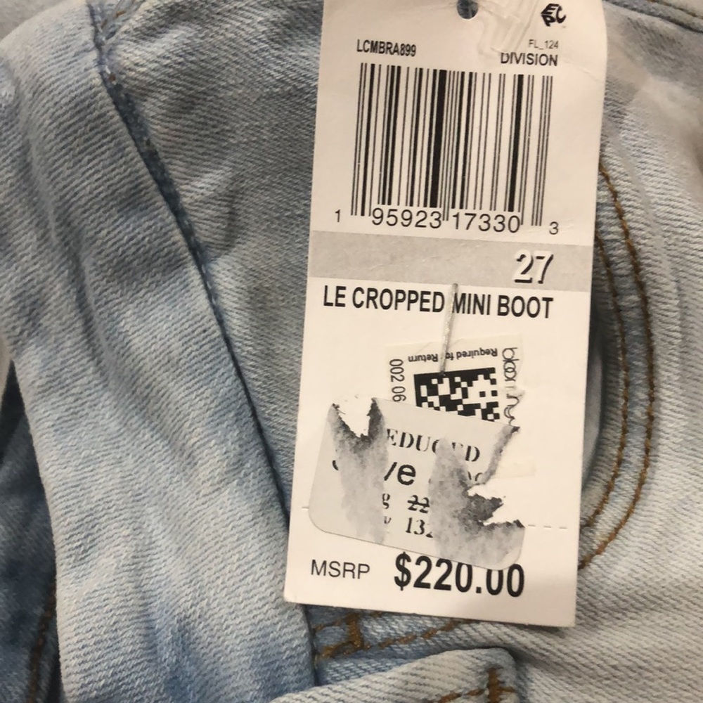 Frame Le Crop Mini Boot Jeans- Division Size 27 NWT - Picture 10 of 12